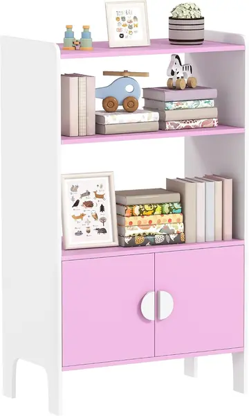 Aufbewahrungsregal Kinderregal 2 Schränke Rosa 60 x 35 x…