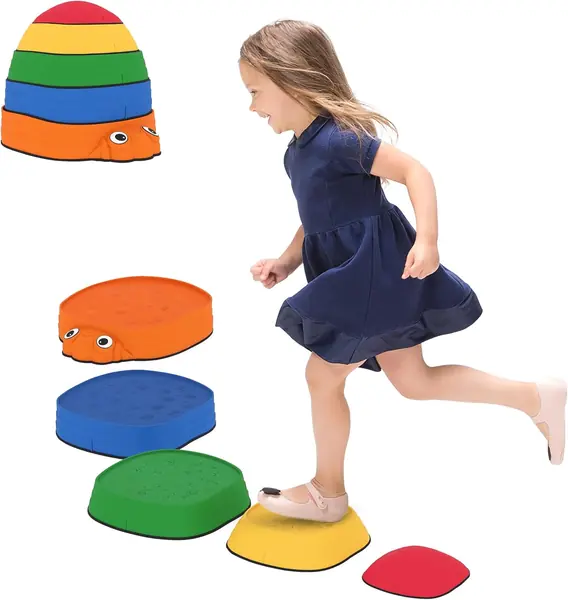 Balanciersteine für Kinder 5 Stück Rutschfeste für 2-8…