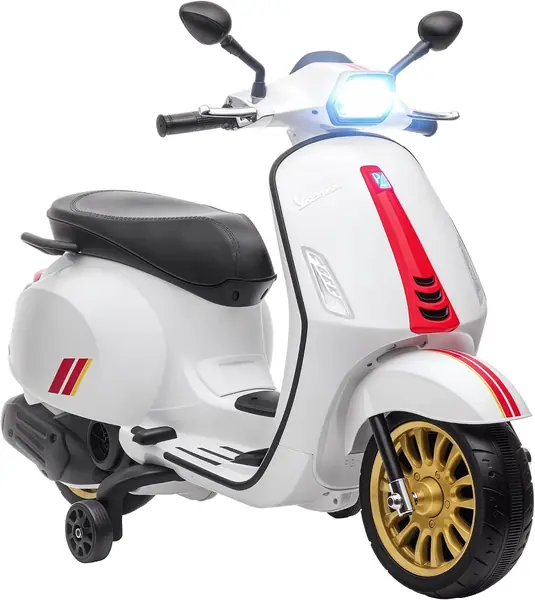 Elektro Kindermotorrad, Vespa 6V Elektromotorrad mit MP3…