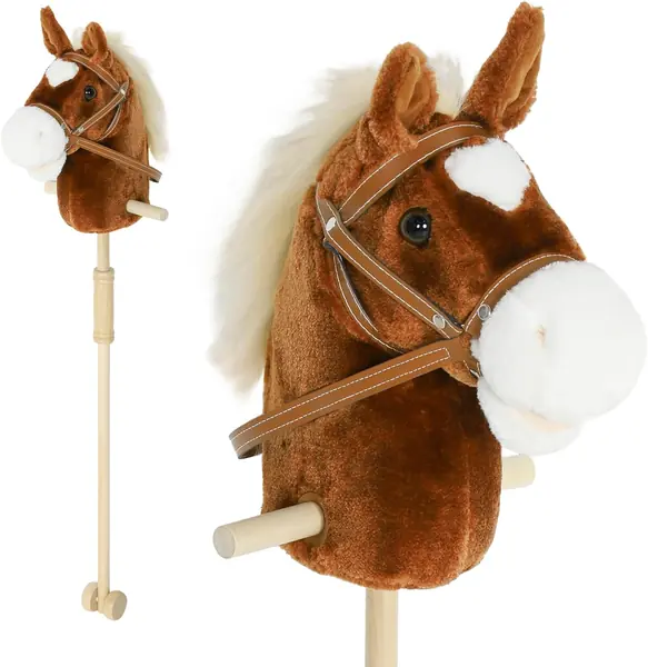 Hobby Horse Steckenpferd mit Sound, Griffe für Kinder 24+…