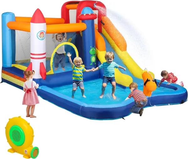 Hüpfburg mit Gebläse Sprung Kinder 3-8 Jahren 360 x 250 x…