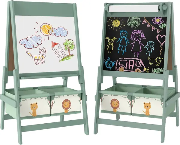 Kinder Staffelei 3 in 1 Kindertafel für Kinder 3-8 Jahre…