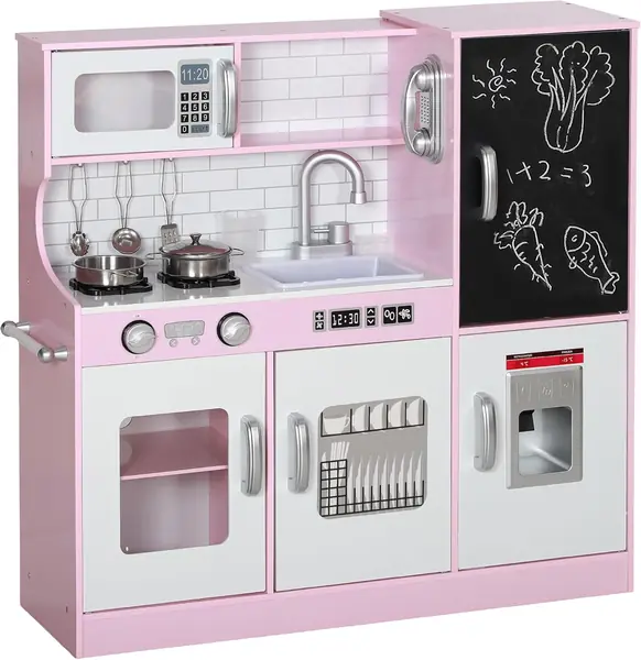 Kinderküche Spielküche mit Spielzeug Telefon für 3-8…