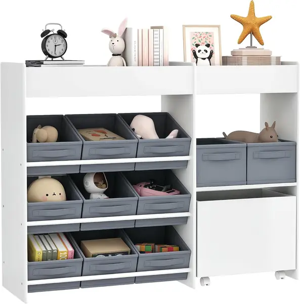 Kinderregal 11 Aufbewahrungsboxen für Kinder 105 x 30 x…