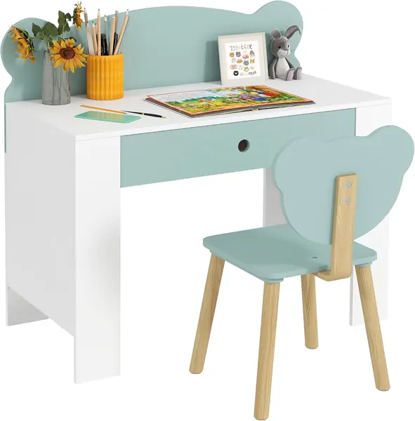 Kinderschreibtisch mit Stuhl, Kindertisch und Stuhl mit…