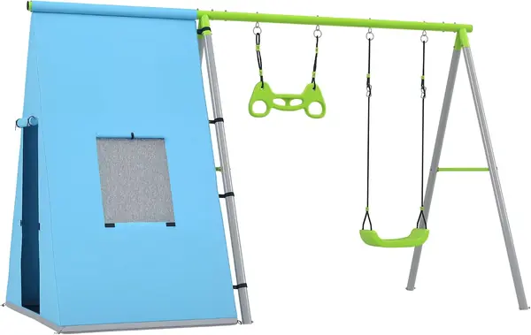 Outdoor Schaukelgestell 3-in-1 Kinderschaukel 283x180x182…
