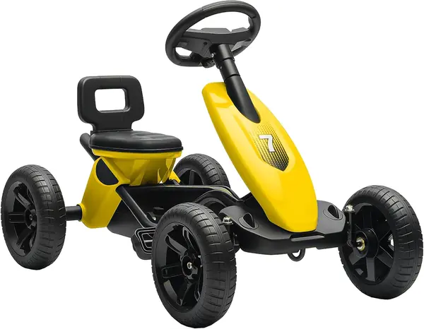 Pedal-Go-Kart für Kinder, Kinder-Rennwagen mit leisen…