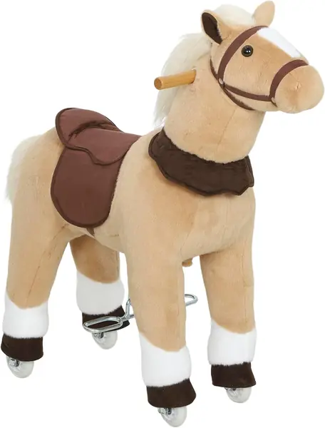 Reitpferd mit Sattel Rollen für Kinder 3-5 Jahre 80 cm…